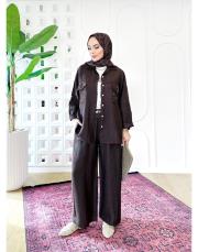 alex ithal file payet keten takım acı kahve 3