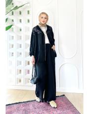 gabriel ithal brode keten takım siyah 2