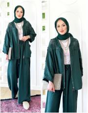 gabriel ithal brode keten takım zümrüt