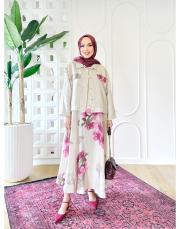 aura ithal kısa ceketli keten takım taş 2