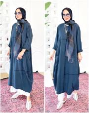 epika tencel elbise lacivert