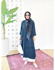 epika tencel elbise lacivert 2