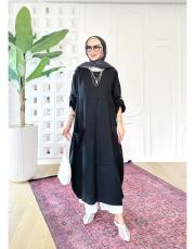 epika tencel elbise siyah