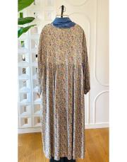 sevilla vual viskon elbise haki 3