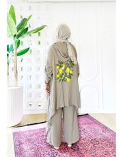 limon nakışlı tasarım takım bej 3