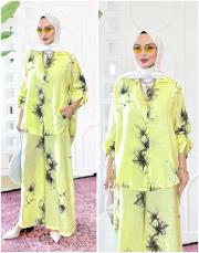 liza ithal keten takım sarı