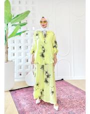 liza ithal keten takım sarı 3