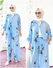 liza ithal keten takım bebemavi