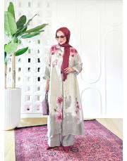 elya ithal cep pullu keten takım bej