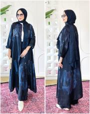 elya ithal cep pullu keten takım lacivert