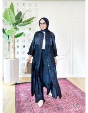 elya ithal cep pullu keten takım lacivert 2