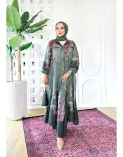 elya ithal cep pullu keten takım haki 3