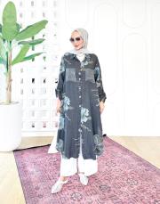 ithal cep pullu keten gömlek antrasit 3