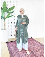 ithal cep pullu keten gömlek haki 2