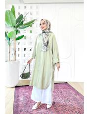 elina tencel oversize gömlek mint 2