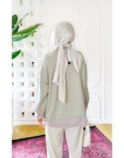 gömlek detaylı sweat tunik mint 2