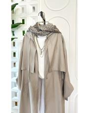 ketie tencel kapşonlu kap taş 2