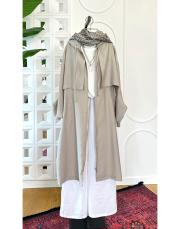 ketie tencel kapşonlu kap taş 3