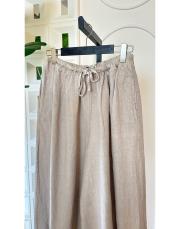 irina ithal keten şalvar pantolon vizon 2