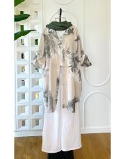 splash ithal koton gömlek bej