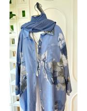 splash ithal koton gömlek indigo 2