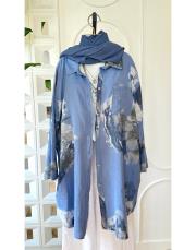 splash ithal koton gömlek indigo 3