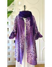 ivan ithal koton gömlek mor