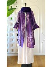 ivan ithal koton gömlek mor 2