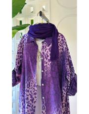 ivan ithal koton gömlek mor 3