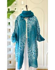 ivan ithal koton gömlek petrol 2