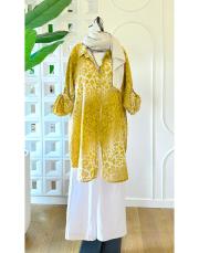 ivan ithal koton gömlek hardal 2