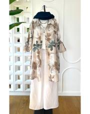 lilium ithal koton gömlek bej 2