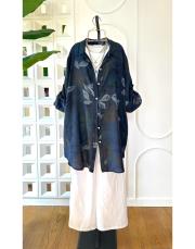 lilium ithal koton gömlek lacivert