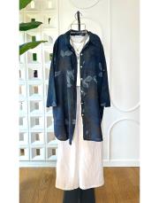 lilium ithal koton gömlek lacivert 3