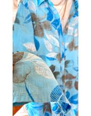 lilium ithal koton gömlek turkuaz 3