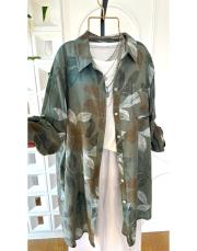 lilium ithal koton gömlek haki 3