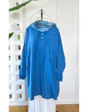 sera %100 pamuk tunik mavi 2