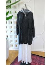sera %100 pamuk tunik siyah