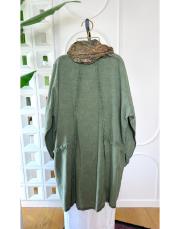 sera %100 pamuk tunik haki 3
