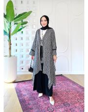 dolçe pamuk kimono kap siyah 4