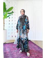 mathilda viskon elbise siyah 3