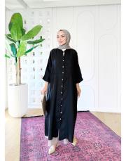 aida ithal keten bohem kap siyah 3