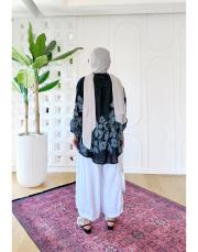 camila ithal koton gömlek siyah 3