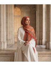 carmen pamuk ipek şal bordo