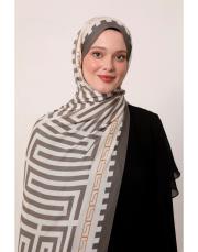 style pamuk ipek şal gri