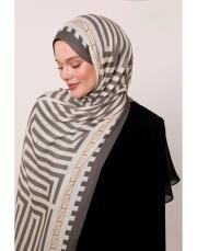 style pamuk ipek şal gri 3