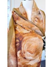 niliya yazlık tencel şal yağyeşili 2