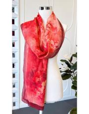 niliya yazlık tencel şal bordo