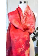niliya yazlık tencel şal bordo 2
