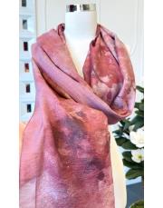 niliya yazlık tencel şal gül 2